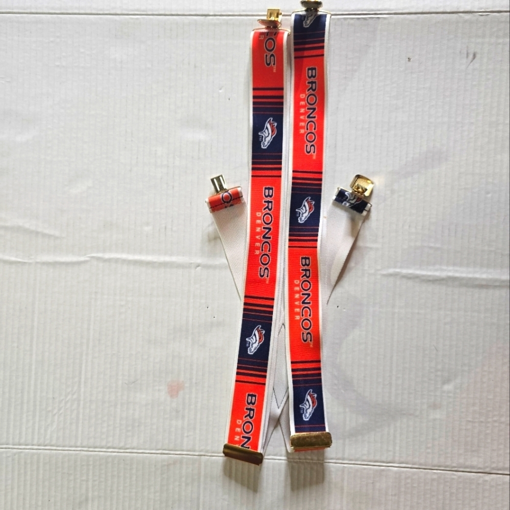 NFL Broncos Red and Blue Suspenders